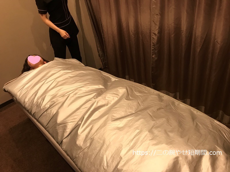 ゲルママットで包まれる