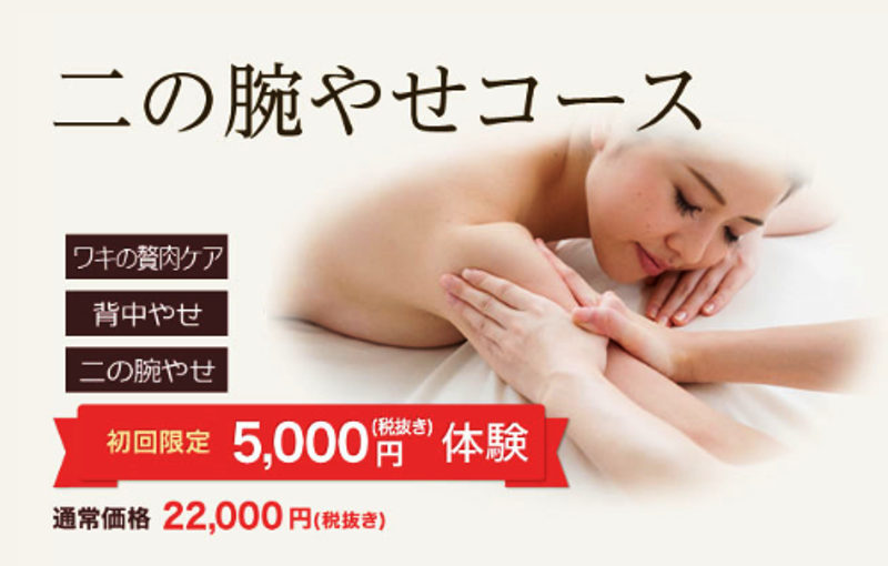 ミスパリ二の腕痩せコース5000円