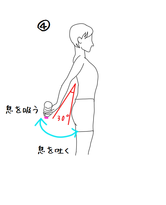 脇下エクササイズ4